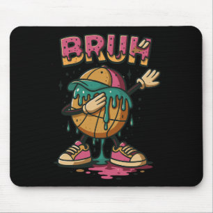 Dabbing Sketll Tropf Bruh Sketll Tropf Eis+creme C Mousepad