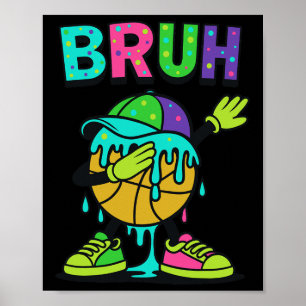 Dabbing Sketll Tropf Bruh Sketll Tropf Eis+creme C Poster