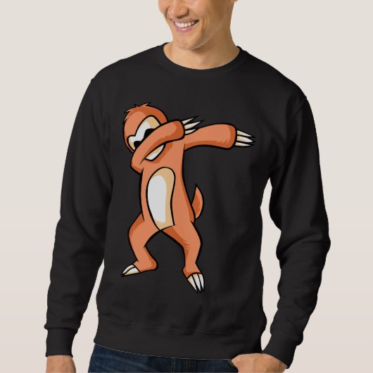 Dabbing Sloth 104 Sweatshirt (Vorderseite)