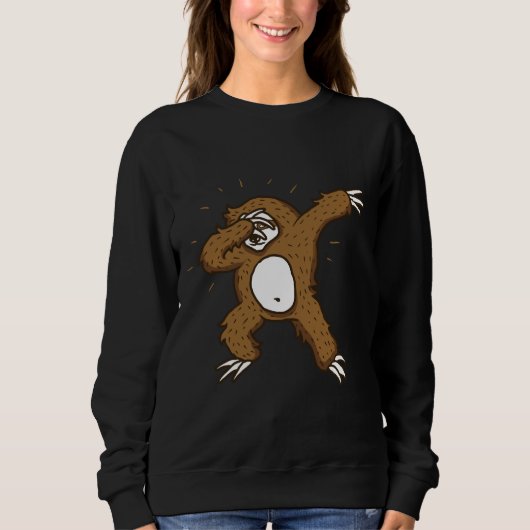 Dabbing Sloth 105 Sweatshirt (Vorderseite)