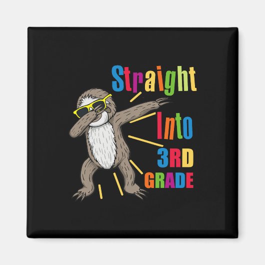 Dabbing Sloth direkt in die dritte Stufe Magnet (Vorne)