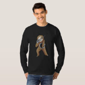 Dabbing Sloth Fencing Dab Dance Fencer T-Shirt (Vorne ganz)