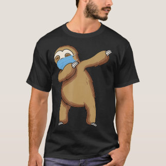 Dabbing Sloth mit Gesichtsmaske Funny Dab Geschenk T-Shirt