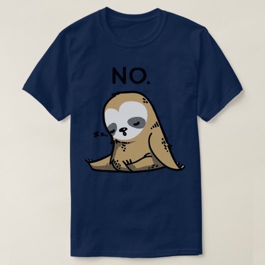 Dabbing Sloth NO T-Shirt (Design vorne)