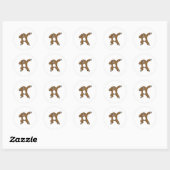 Dabbing Sloth Sticker (Blatt)