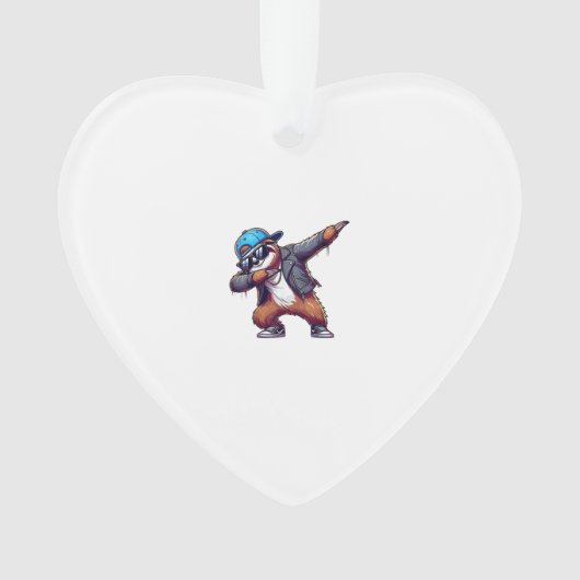 Dabbing Sloth T-Shirt Ornament (Vorderseite)