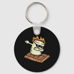 Dabbing Smore Marshmallow Cute Dab Tanz Camping C Schlüsselanhänger