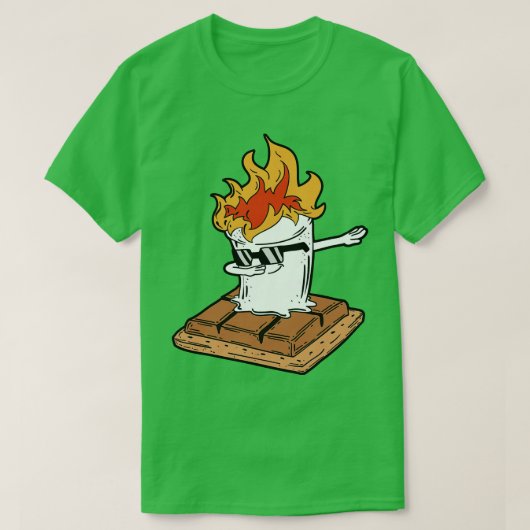 Dabbing Smore Marshmallow Funny Dab Dab Dance Camp T-Shirt (Design vorne)