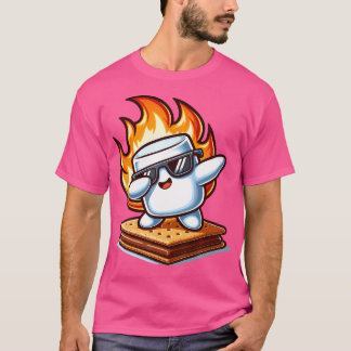 Dabbing Smore Marshmallow Niedlich Dab Dance Campi T-Shirt