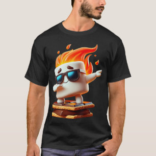 Dabbing Smore Marshmallow Niedlich Dab Dance Campi T-Shirt