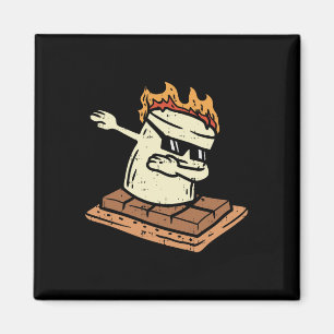 Dabbing Smore Marshmallow Süße Dab Tanz Camping C Magnet