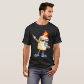 Dabbing Smores Marshmallow Dab Dance Camping T-Shirt (Vorne ganz)