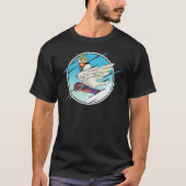 Dabbing Snowboard Parrot I Sulphur crested Cockato T-Shirt (Vorderseite)