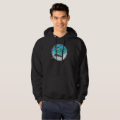 Dabbing Snowboard Parrot I Turquoise Parrotlet Hoodie (Vorne ganz)