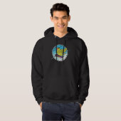 Dabbing Snowboard Parrot I Yellow Parrotlet Hoodie (Vorne ganz)