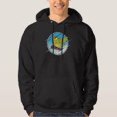 Dabbing Snowboard Parrot I Yellow Parrotlet Hoodie (Vorderseite)
