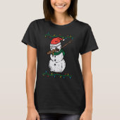 Dabbing Snowman Dab Xmas Christmas Boys Kids Youth T-Shirt (Vorderseite)