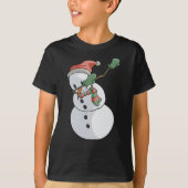 Dabbing Snowman T - Shirt Weihnachten (Vorderseite)