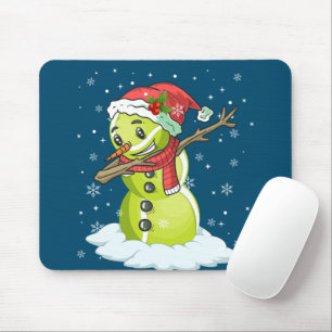 Dabbing Snowman Tennis Ball T-Shirt Weihnachten We Mousepad