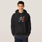 Dabbing Soccer Ball French Flag Soccer Squad 1 Hoodie (Vorne ganz)
