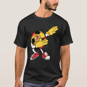Dabbing Soccer Ball Spanien Jersey Spanischer Fußb T-Shirt