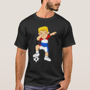 Dabbing Soccer Boy Niederlande Jersey Best Dutch F T-Shirt