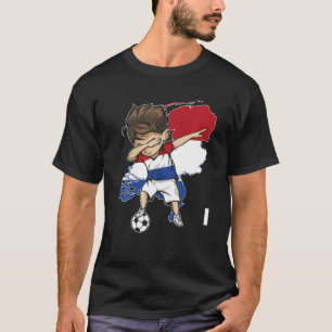 Dabbing Soccer Boy Niederlande Jersey - Niederland T-Shirt
