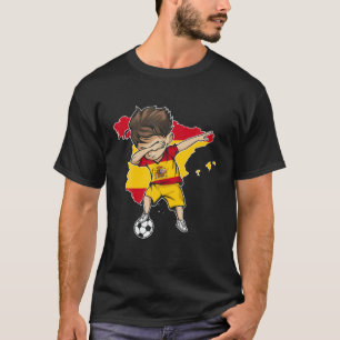 Dabbing Soccer Boy Spain Jersey - Spanien Karte Fl T-Shirt
