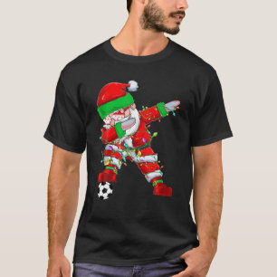 Dabbing Soccer Santa Funny Xmas Dab Soccer Sports T-Shirt