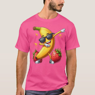 Dabbing Sonnenbrille Banane Erdbeere Lustig Dab Da T-Shirt