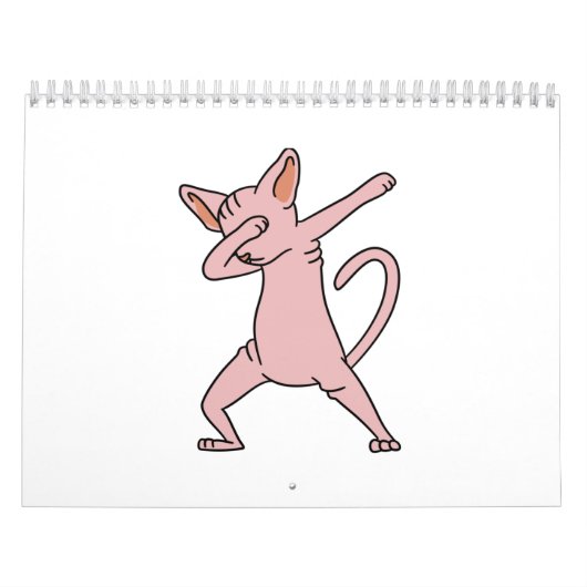 Dabbing Sphynx Cat Kalender (Titelbild)