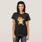 Dabbing Spitz Dog Dab Dance T-Shirt (Vorne ganz)