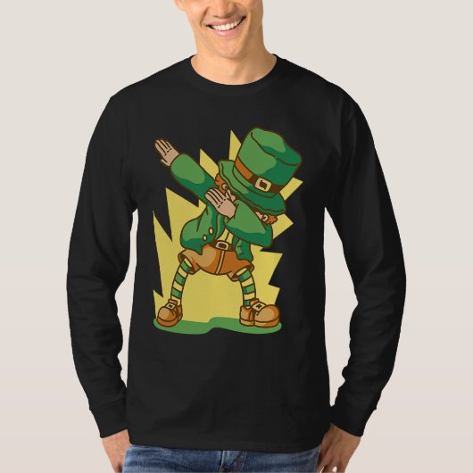 Dabbing St Patricks Day man T-Shirt (Vorderseite)
