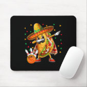 Dabbing Taco Bowling spielen Cinco De Mayo Spieler Mousepad (Mit Mouse)