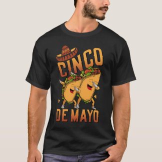 Dabbing Taco Cinco De Mayo Funny Boys Männer Mexik T-Shirt