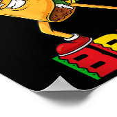 Dabbing Taco Cinco De Mayo Funny Bruh Mexican Dab Poster (Ecke)