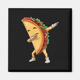 Dabbing Taco Cinco De Mayo Funny Kids Boys Mexiko Magnet