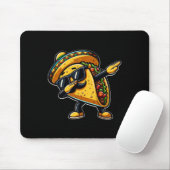 Dabbing Taco Cinco De Mayo Funny Mexican Fathers D Mousepad (Mit Mouse)