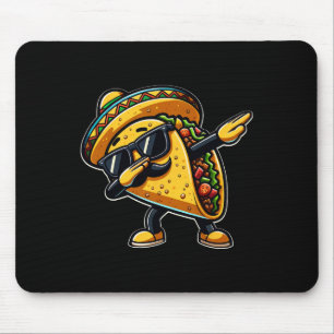 Dabbing Taco Cinco De Mayo Funny Mexican Fathers D Mousepad
