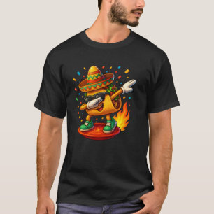 Dabbing Taco Cinco de Mayo Lustige mexikanische Le T-Shirt