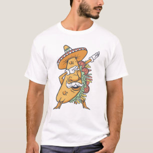Dabbing Taco Cinco De Mayo Rainbow Mexiko Essen so T-Shirt