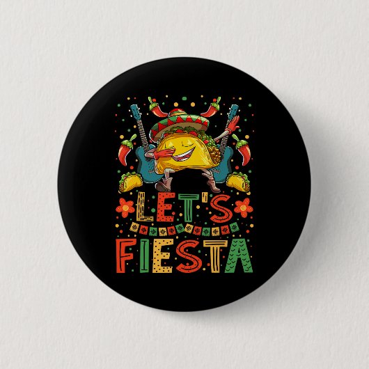 Dabbing Taco Cinco De Mayo Shirt Frauen Männer Mex Button (Vorderseite)