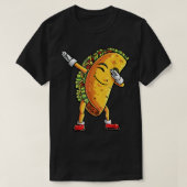 Dabbing Taco Funny Boys Männer mexikanisches Leben T-Shirt (Design vorne)