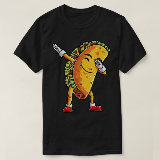 Dabbing Taco Funny Boys Männer mexikanisches Leben T-Shirt (Design vorne)