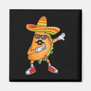 Dabbing Taco Lustige Cinco De Mayo Mexikanische Pa Magnet