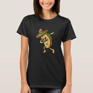 Dabbing Taco Lustige Jungen Mädchen Männer Frauen T-Shirt