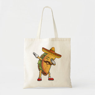 Dabbing Taco Sombrero Funny Mexican Food Fiesta Tragetasche