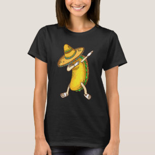 Dabbing Taco Sombrero Taco Cinco De Mayo Addicts T-Shirt
