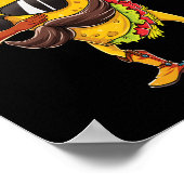 Dabbing Taco T Shirt Cinco De Mayo Kinder Jungen M Poster (Ecke)