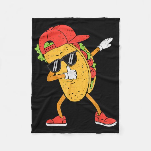 Dabbing Tacos Dab Cinco De Mayo Mexican Boys Toddl Fleecedecke (Vorderseite)